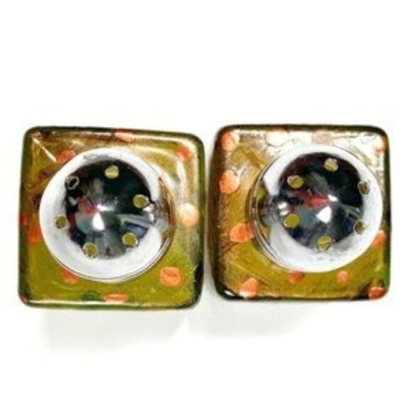 Miniature Hand-Painted Salt & Pepper Shaker Pop Art Polka Dots - Picture 3 of 7
